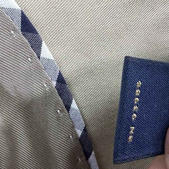 Brooks Brothers 1818 Fitzgerald Two Button Blazer Jacket Mens Size 40R Tan - Picture 10 of 16